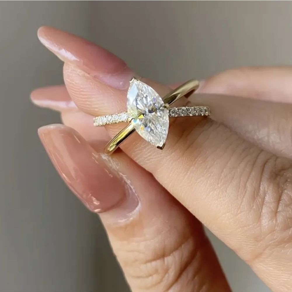Eternity Lab Created Diamond Wedding Ring sz 6